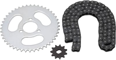 Allecto - T8F Tandwielketting - Stalen Motor - Duurzaam en Betrouwbaar - Geschikt voor Karts en ATV's - Optimale Prestaties - Ideaal voor Mini-moto...