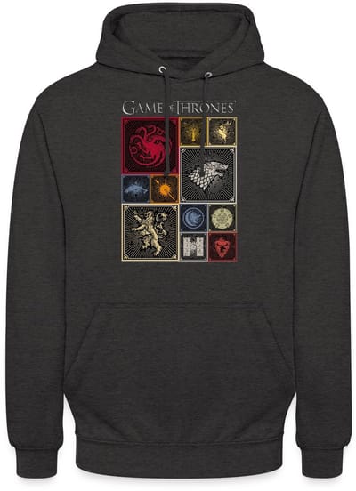 Game Of Thrones Koninkrijken Wapen Tegels Hoodie Unisex