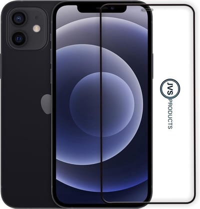 Screenprotector geschikt voor iPhone 12 - Premium - Volledig bedekt - Edge to edge - Tempered Glass - Beschermglas - Glas - Transparant