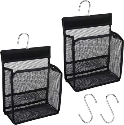 Praktische en Herbruikbare Wasknijper Tas, 2 Stuks, Ideaal voor Buitengebruik, Tuin en Thuis, Geschikt voor Wasknijpers, Cosmetica en Douchegel