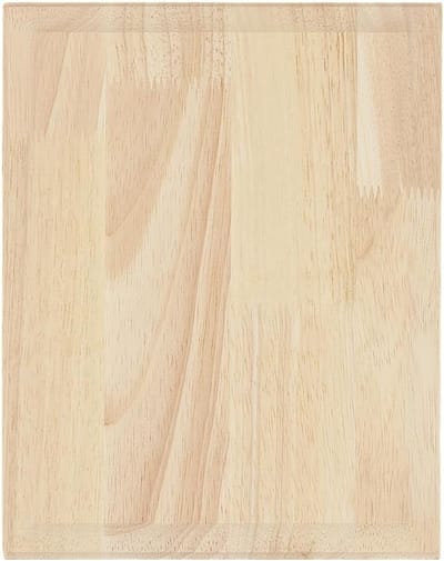 Onbewerkte Houten Plaquette 25 x 19.8 x 1.5 cm - Ideaal voor Houtbewerking, Decoratie en Creatieve Projecten