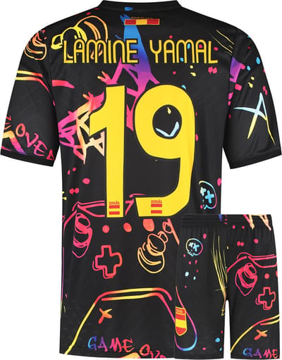 Lamine Yamal Spanje Voetbaltenue - Gaming Tenue- Maat 116