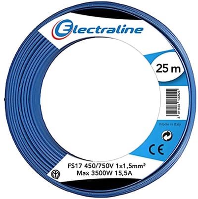 Aderkabel FS17 1x1,5 mm² Blauw 25 meter