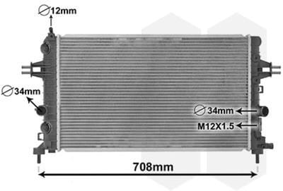 Van Wezel - RADIATOR VOOR OPEL ASTRA H 2003-2007 1300266