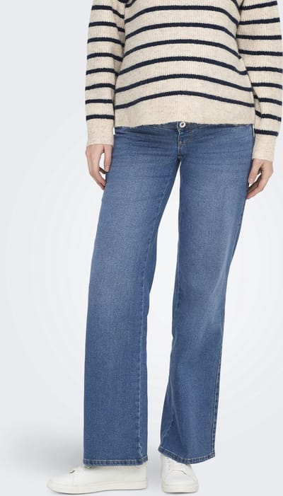 ONLY - OLMSNOW HW WIDE DNM JEANS PIM MBD - Dames - Jeans