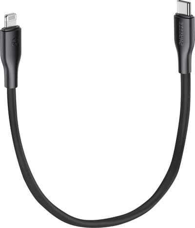 Laadsnoer geschikt voor iPhone - 30cm oplader met geschikt voor Lightning naar usb C kabel - Kort