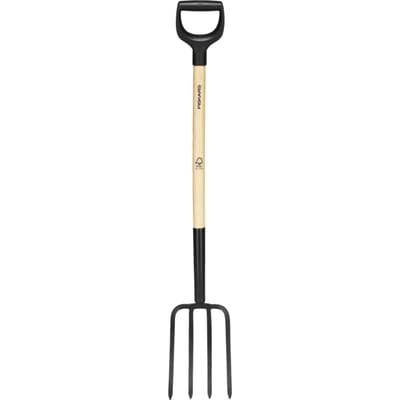 Fiskars Solid Spitvork Met Houten Steel