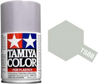 Tamiya Hobbyverf Acrylverf - TS-88 Titanium Silver - Satin - Acryl Spray - Verf spuitbus - 100 ml