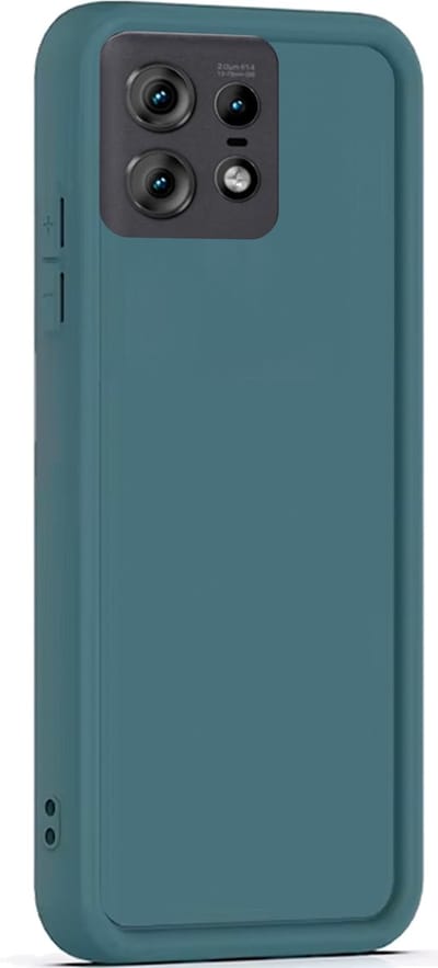 Hoesje geschikt voor Motorola Edge 50 Pro - Versterkte randen - Bescherming Camera & Scherm - Matte Design Teal Groen