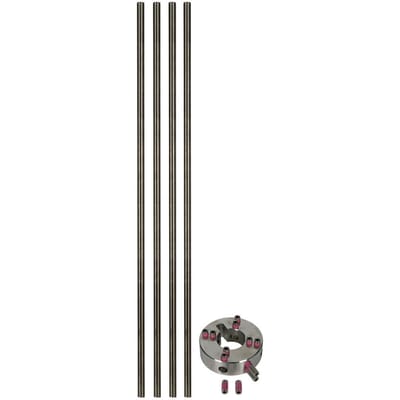 Dehn bevestigingsset voor zijdelingse luchtaansluitstangen StSt D10mm - 819184