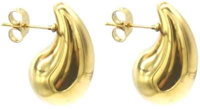 Oorbellen - oorstekers - druppel - 2cm - goudkleurig - hip - tijdloos - vrouwen - dames - cadeau - feest - hip - tijdloos