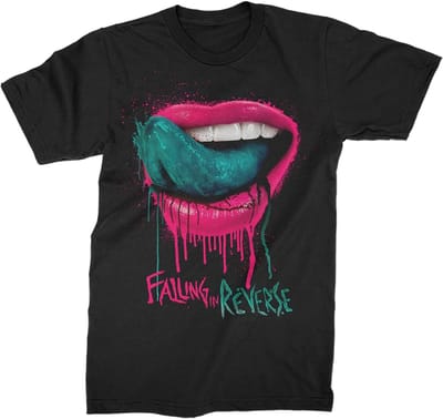 Heren T-shirt - Band T-shirt - Casual Kleding - Opvallende Print - Zwart