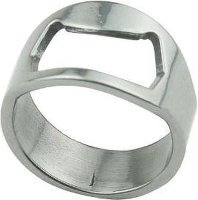 Ring Bieropener Flessenopener | Zilverkleurig