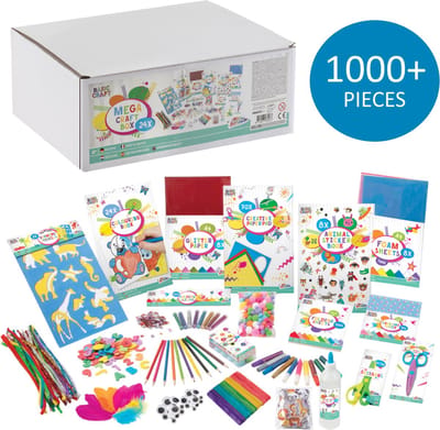 Knutselpakketten voor Kinderen 1000pcs - knutselen voor meisjes & knutselen voor jongens - Knutselen voor Kinderen - Tekenpakketten - Creatief speelgoed - Joya Creative