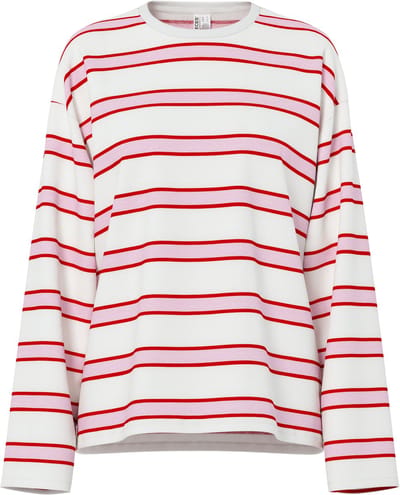 Pieces T-shirt Pcmila Ls Loose Tee Jrs Noos Bc 17162361 Roseate Spoonbill Dames Maat - M
