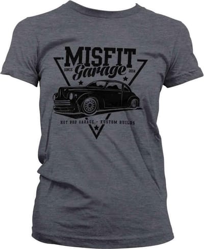 Misfit Garage Dames Tshirt -S- Since 2014 Grijs