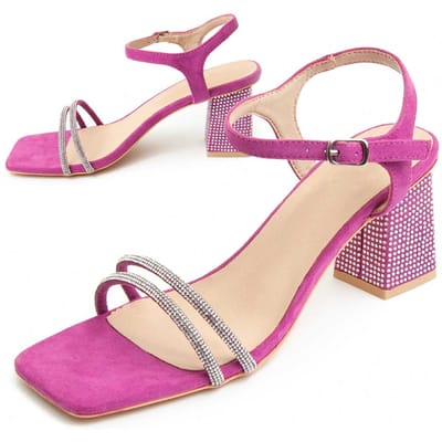 Montevita Heel Sandal Sanndarey10 In Fuchsia