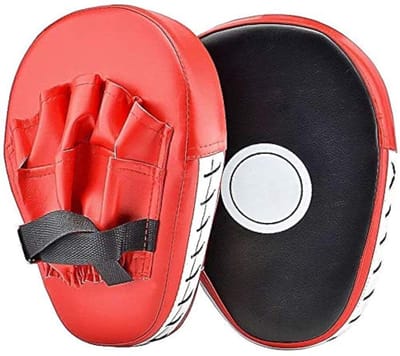 Dailygoods- Bokspads Premium Kwaliteit - Stootkussen - Kickboksen - Karate - Muay Thai - Schokbestendig - PU-leer 25,5 x 19 x 4,5 cm - Stootkussens