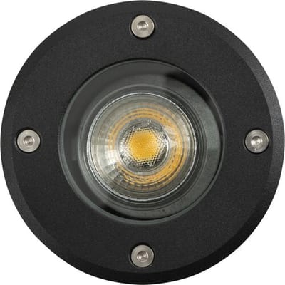 KS Verlichting Grondspot LED Ø11 Rond Zwart met Dag en Nacht Sensor