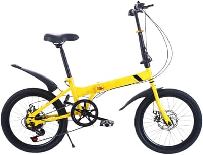 Vouwfiets Volwassenen - Stadsfiets Campingfiets - Compact Transport - Dubbele V-Rem - 14/16 Inch - Keuze uit Kleuren