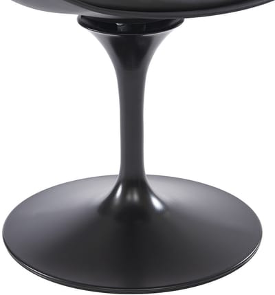 Vente-unique Set van 2 stoelen van polypropeen, kunstleer en metaal - Zwart - XAFY
