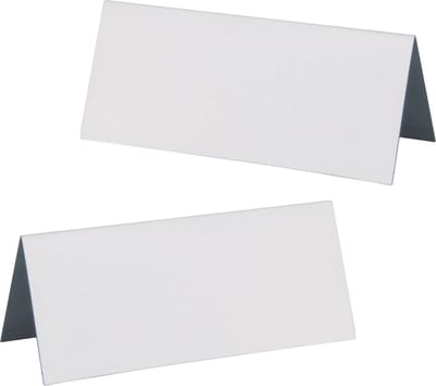 Santex naamkaartjes/plaatskaartjes - Bruiloft - mat wit - 20x stuks - 7 x 3 cm