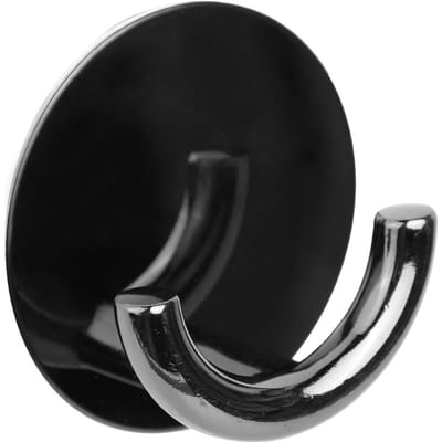 Roestvrij staal   Zinklegering Zelfklevende Hanger Hang Deur Muur Keuken Badkamer Zwart zwart