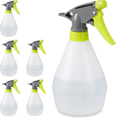 6x plantenspuit - waterspuit - 500 ml - nevel of straal - sproeifles