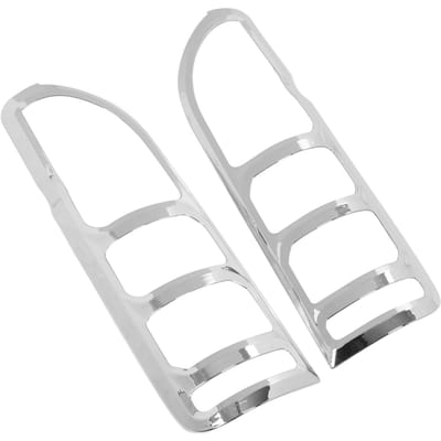2 stuks Achterlichtafdekking ABS Chroom Glanzend Stijlvol Achterlamp Bezel Vervanging voor HIACE H200 2005-2014 white