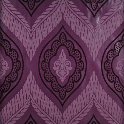 Dutch Wallcoverings - Schuimvinyl dessin paars/zwart