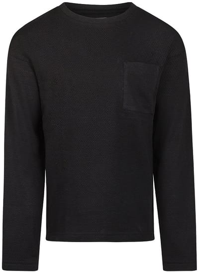 No Way Monday Jongens Loose Fit T-shirt - Black