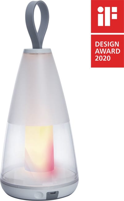 LUTEC Connect PEPPER - Oplaadbare en draagbare smart tafellamp - Wit