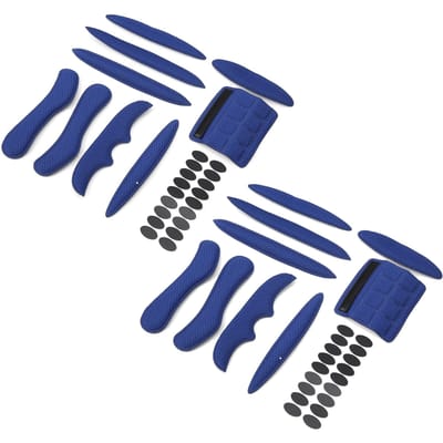 Kit de Rembourrage de Casque SK202 Anti-Collision Doublure de Casque d'Vélo Électrique Éponge Crochet&Boucle blue