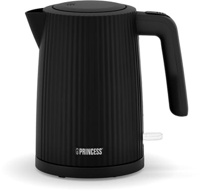 Princess Waterkoker Wave 236058 - Retro - 1.7 liter - BPA-vrij - Waterniveau indicator - 2200W - Zwart