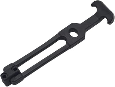 Rubberen Sluiting - Kastslot Afdekking - Gereedschapskist Beveiligen - Inklapbare T-handgreep - 20 x 7.5 x 2.3 cm - Zwart
