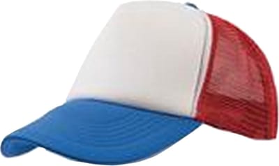 Atlantis Rapper 5 Panel Trucker Cap (Wit/Rood/Roodkleurig)