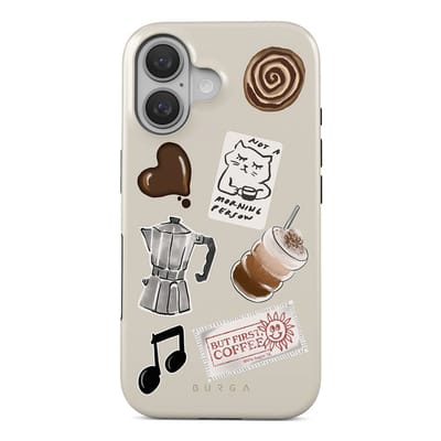 BURGA Tough MagSafe Case geschikt voor Apple iPhone 16 - MagSafe - Oat Milk Please