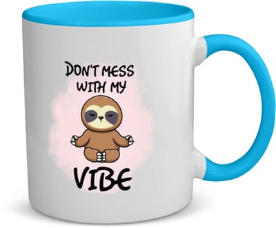 Akyol - koffie koffiemok - theemok - blauw - Koffie - koffieliefhebber cadeau - leuke cadeau - grappige met opdruk - coffee gift - verslaafd aan koffie - collega cadeau - koffie met tekst - collega cadeau - afscheid cadeau - 350 ML inhoud