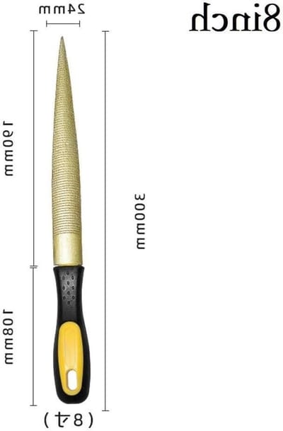 Houtraspvijl - Timmerman Gereedschap - Hout Bewerken - Comfortabel Handvat - 8 inch - Goud