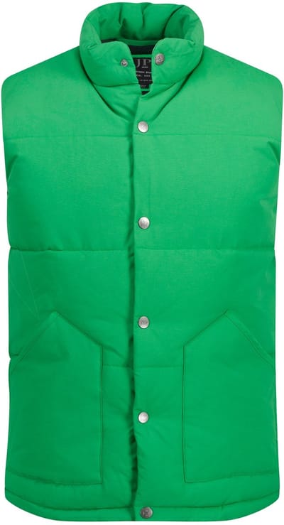 JP 1880 - Heren - Gewatteerde bodywarmer outdoor opstaande kraag rits - Lichtgroen - Maat 4XL