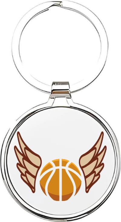 Akyol - basketball Sleutelhanger - Basketbal - basketballers - cadeau - sport sleutelhanger - sport - hoopers - gepersonaliseerd - basketballers - sleutelhanger voor basketballers - sleutelhanger voor jongens - bal - ballen - basketbal - 4 x 7,5 CM