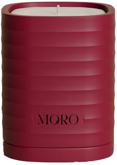 Moro home essentials kaars 220gr tonka bean & rose bold burgundy