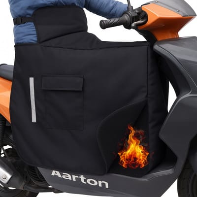 FEROCITY - Beenbedekking Op een scooter, op een motor - Universele maat - Vochtbescherming - Binnen en buiten - Zwart