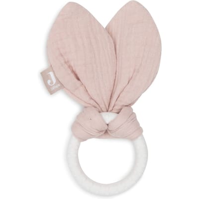 Jollein siliconen bijtring bunny ears roze