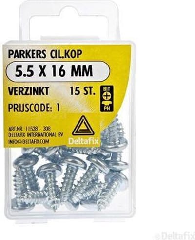 Spaanplaatschroeven Cilnderkop Pozidriv Verzinkt 5.5x16mm