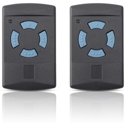Garagedeur Afstandsbediening Set van 2 - Compatibel met Veelgebruikte Garagedeuropeners