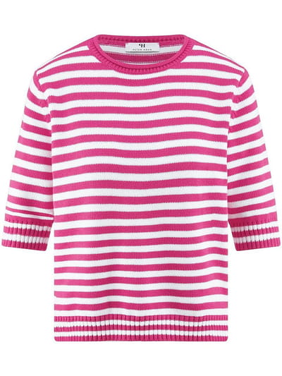 Trui ronde hals Van Peter Hahn pink
