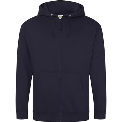 Vegan Hoodie met ritssluiting en capuchon Navy - XXL