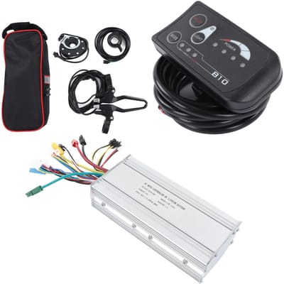 DC 36V 48V Motor Controller S810 Display Paneel Kit Lithium Batterij Elektrische Fiets Modificatie Kit black