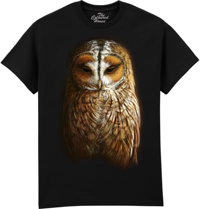 Bosuil Uilen Tawny Owl The Coloured House T-shirt M